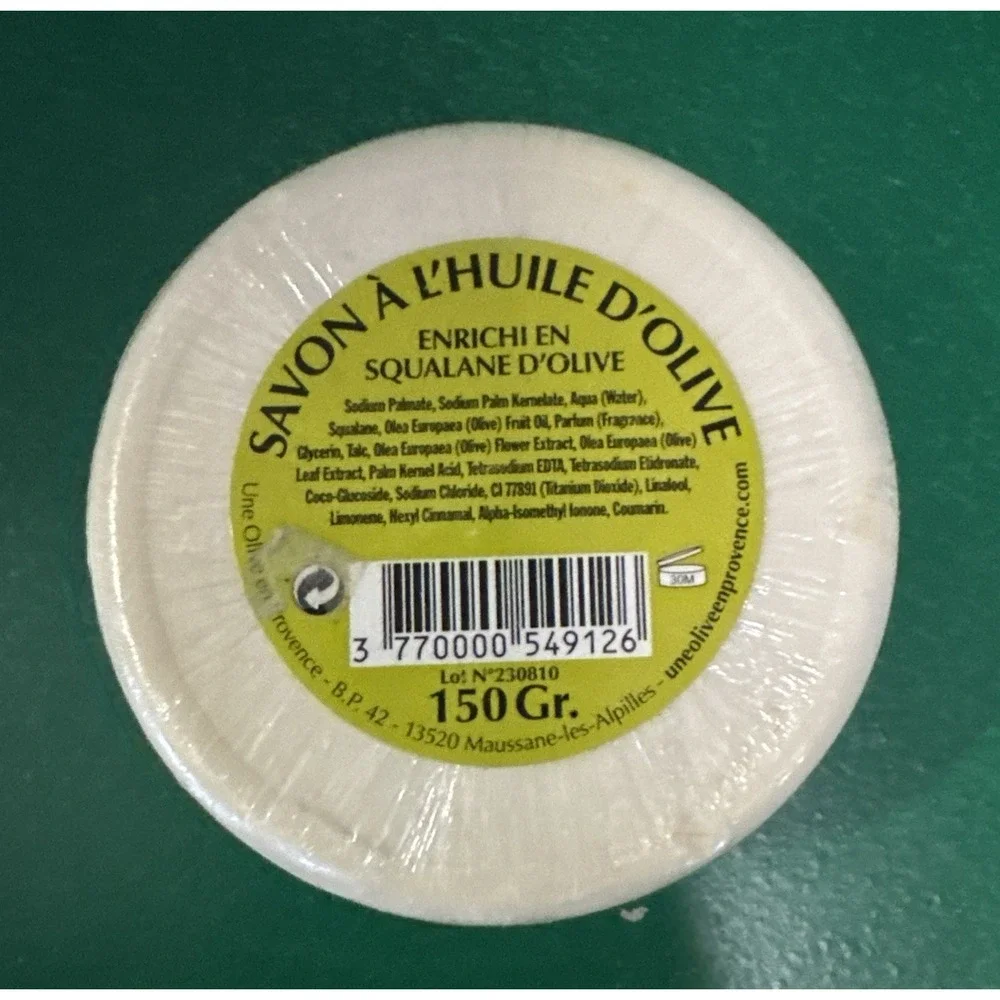 SAVON‎ À L'HUILE D'OLIVE Soap Bar 150g, UNE OLIVE EN PROVENCE, New Sealed